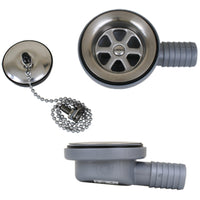 Scandvik Low Profile Drain Stopper 1 Outlet 10306P