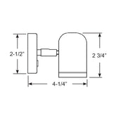 Scandvik LED 304 Stainless Steel LED Reading Light  830V 19053P