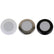 Scandvik A3C Downlight Kit  Warm White wSS White  Black Trim Rings 41290P