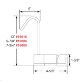 Scandvik Geometric Style Fold Down Mixer  775 Height 16000