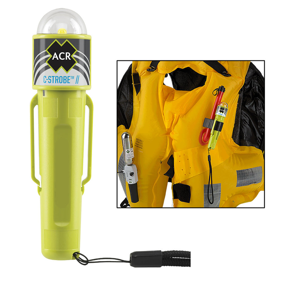 ACR CStrobe LED Light Jacket Emergency Signal USCG SOLAS Batteries Not Included 3965