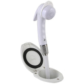 Scandvik Recessed Shower w6 White Hose  Euro Trigger Sprayer 12107P