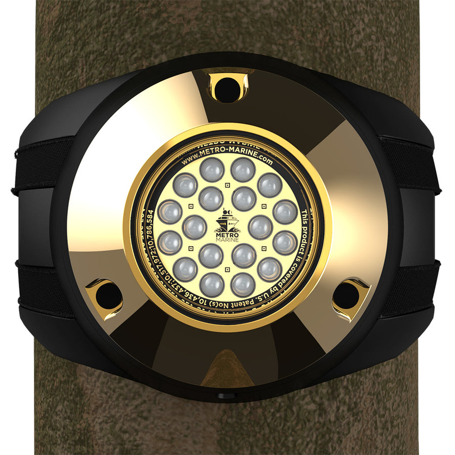 Metro Marine HighOutput Piling Mount Underwater Light wIntelligent Monochromatic LEDs  Blue 45 Beam FPMR1B345