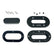 Scanstrut Black Anodized Aluminum LowProfile Multi Cable Seal fCables Up to 15mm DSLPMULTIBLK