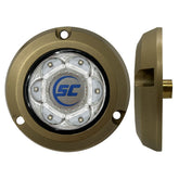 ShadowCaster SC2 Series Bronze Surface Mount Underwater Light  Bimini Blue SC2BBBZSM