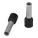 Pacer Black 10 AWG Wire Ferrule  10mm Length  25 Pack TFRL1012MM25