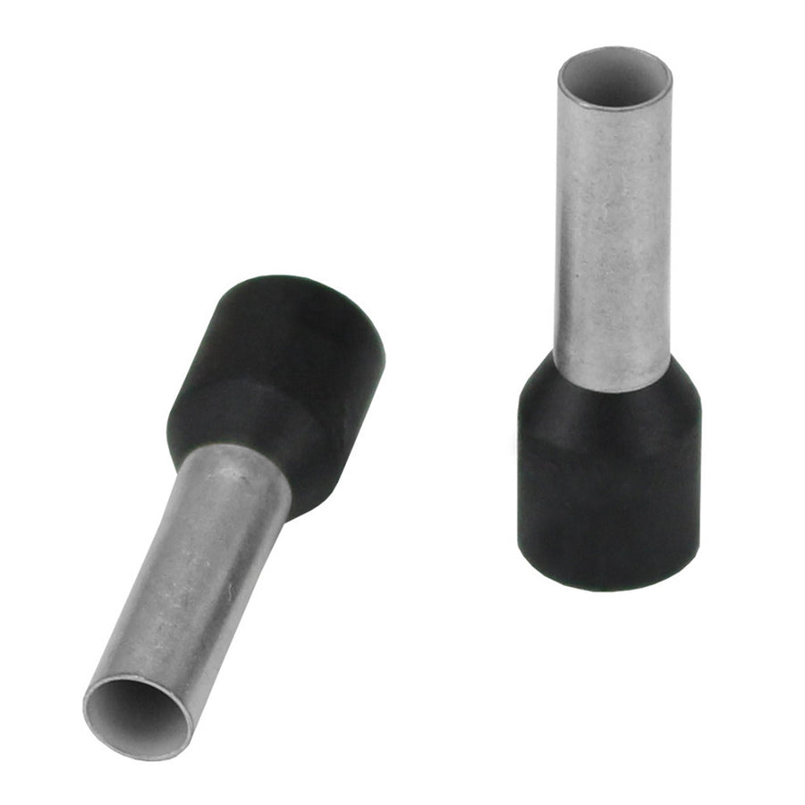 Pacer Black 10 AWG Wire Ferrule  10mm Length  25 Pack TFRL1012MM25