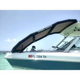 Sebba Shade 8 x 12 ft Black Sun Shade fBoats 26 SS8X12BLK