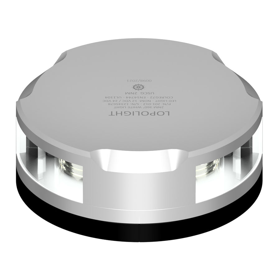 Lopolight Masthead360Degree Light  2NM  Silver Housing wFB Base 201020FB