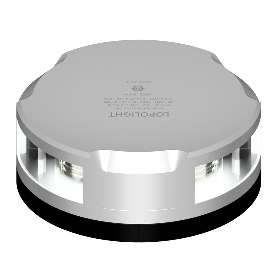 Lopolight Masthead360Degree Light  3NM  Silver Housing wFB Base 201021FB