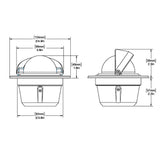 Ritchie F50 Explorer Compass  Flush Mount  Black F50