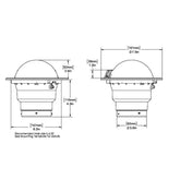 Ritchie SS5000 SuperSport Compass  Flush Mount  Black SS5000
