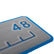 SeaDek 48 Routed Ruler  6mm  Brushed Texture  Storm GreyBimini Blue 5358418363