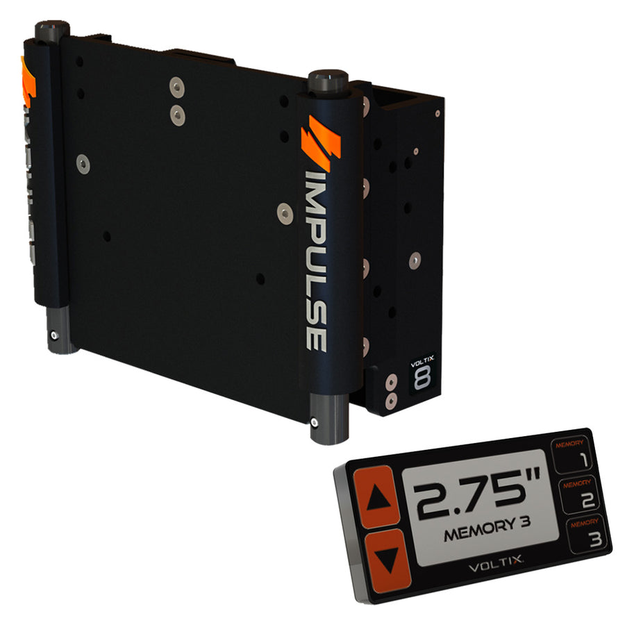 IMPULSE 8 Set Back Electric Jack Plate wSmart Control  Black Anodized 75060B