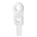Pacer 8 Cable Tie wMounting Ring  Natural Color  50lb Tensile Strength  2 Bundle Diameter  100 Piece Bag CTMR2S100