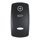 Pacer Actuator  ACCY fV Series Contura Switches  Black  Laser Etched TopBottom Light EV2LEACC