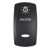 Pacer Actuator  ANCHOR fV Series Contura Switches  Black  Laser Etched TopBottom Light EV2LEANC