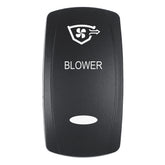 Pacer Actuator  BLOWER fV Series Contura Switches  Black  Laser Etched TopBottom Light EV2LEBLWR