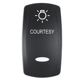 Pacer Actuator  COURTESY fV Series Contura Switches  Black  Laser Etched TopBottom Light EV2LECTSY