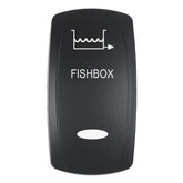 Pacer Actuator  FISHBOX fV Series Contura Switches  Black  Laser Etched TopBottom Light EV2LEFBX
