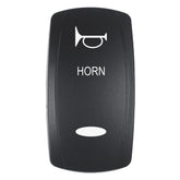 Pacer Actuator  HORN fV Series Contura Switches  Black  Laser Etched TopBottom Light EV2LEHRN