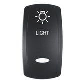 Pacer Actuator  LIGHT fV Series Contura Switches  Black  Laser Etched TopBottom Light EV2LELT