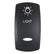 Pacer Actuator  LIGHT fV Series Contura Switches  Black  Laser Etched TopBottom Light EV2LELT