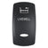 Pacer Actuator  LIVEWELL fV Series Contura Switches  Black  Laser Etched TopBottom Light EV2LELVWL