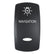 Pacer Actuator  NAVIGATION fV Series Contura Switches  Black  Laser Etched TopBottom Light EV2LENAV
