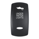 Pacer Actuator  UNDER WATER LIGHTS fV Series Contura Switches  Black  Laser Etched TopBottom Light EV2LEUW