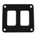 Pacer Switch Panel  2 Switch  1 Row  3 x 275  Black Powder Coated Aluminum PSC21BK