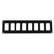 Pacer Switch Panel  8 Switch  1 Row  125 x 275  Black Powder Coated Aluminum PSC81BK