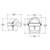 Ritchie RA91 RitchieAngler Compass  Bracket Mount  Gray RA91