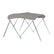 Carver 3 Bow 4681U Bimini Top with Boot  Cadet Grey Acrylic A4681UB10