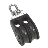 Barton Marine Size 3 45mm Plain Bearing Pulley Block Double wSwivel N03230