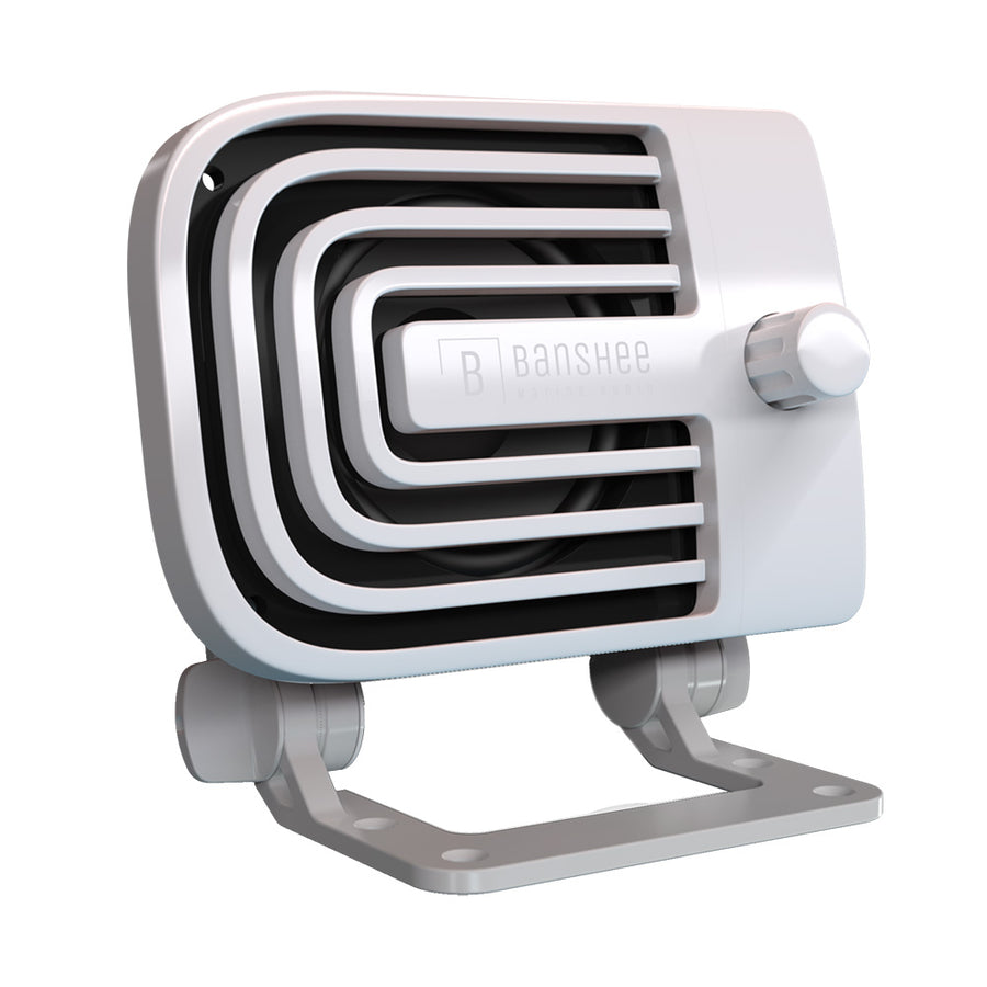 Banshee Marine Active External VHF Speaker  White BARVA1W