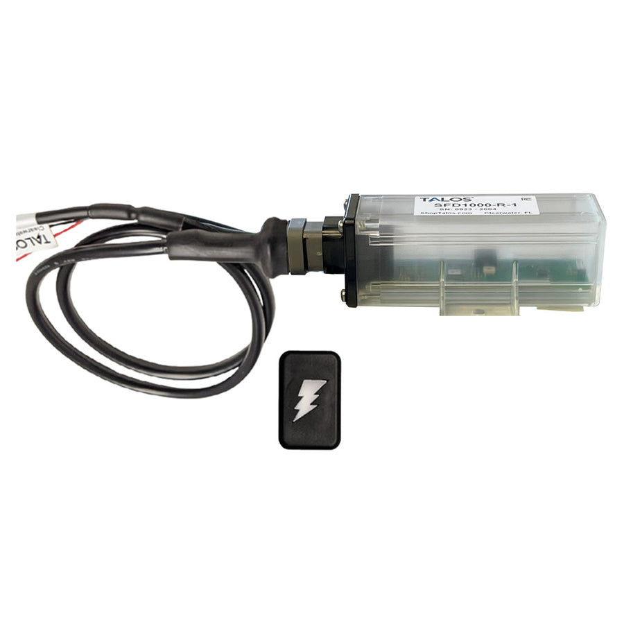 TALOS Remote Housing Lightning Detection System w3 Cable  Black Rectangular Indicator wTranslucent Housing