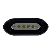 ShadowCaster Flush Mount Spreader Light  Black Housing  White SCMSLF4XGWBK