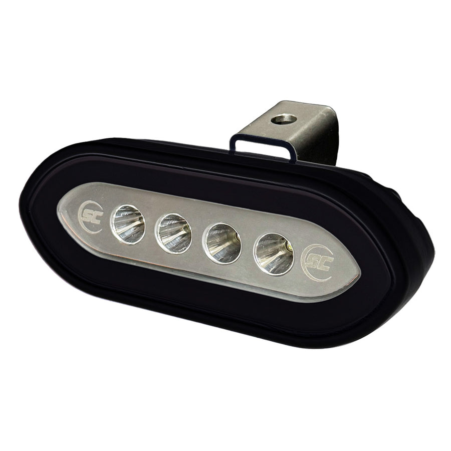 ShadowCaster Bracket Mount Spreader Light  Black Housing  White SCMSLB4XGWBK