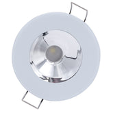 Lumitec Illusion Flush Mount LED Down Light  Spectrum RGBW  Cool White  White Housing  Chrome Reflector 117137
