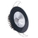 Lumitec Illusion Flush Mount LED Down Light  Spectrum RGBW  Warm White  Black Housing  Chrome Reflector 117165