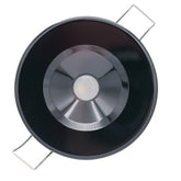 Lumitec Illusion Flush Mount LED Down Light  Warm White  Dimming  Black Housing 117159