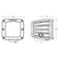 RIGID Industries DSeries LED SAE Fog Beam  YellowWhite  Set of 2 50482