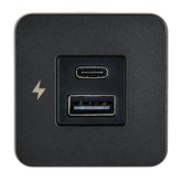Scanstrut TILE USBAUSBC Interior Charging Socket  1224V  Black Bezel SCTILE10