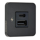 Scanstrut TILE USBAUSBC Interior Charging Socket  1224V  Black Bezel SCTILE10