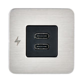Scanstrut TILE USBC Interior Charging Socket  1224V  Stainless Steel Bezel SCTILE21