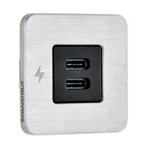 Scanstrut TILE USBC Interior Charging Socket  1224V  Stainless Steel Bezel SCTILE21