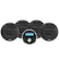 Aquatic AV Economy Gauge StereoSpeakers Kit  Black EG100
