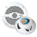 Boss Audio MR50 525 Round Speakers  White  Pair MR50