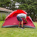 Coleman 6Person Flatwoods II Lightweight Dome Camping Tent  Red 2207385